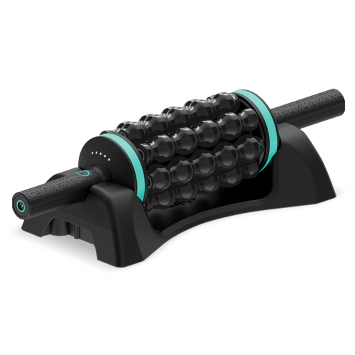 Chirp RPM Rolling Powered Massager combining rolling and percussive massage