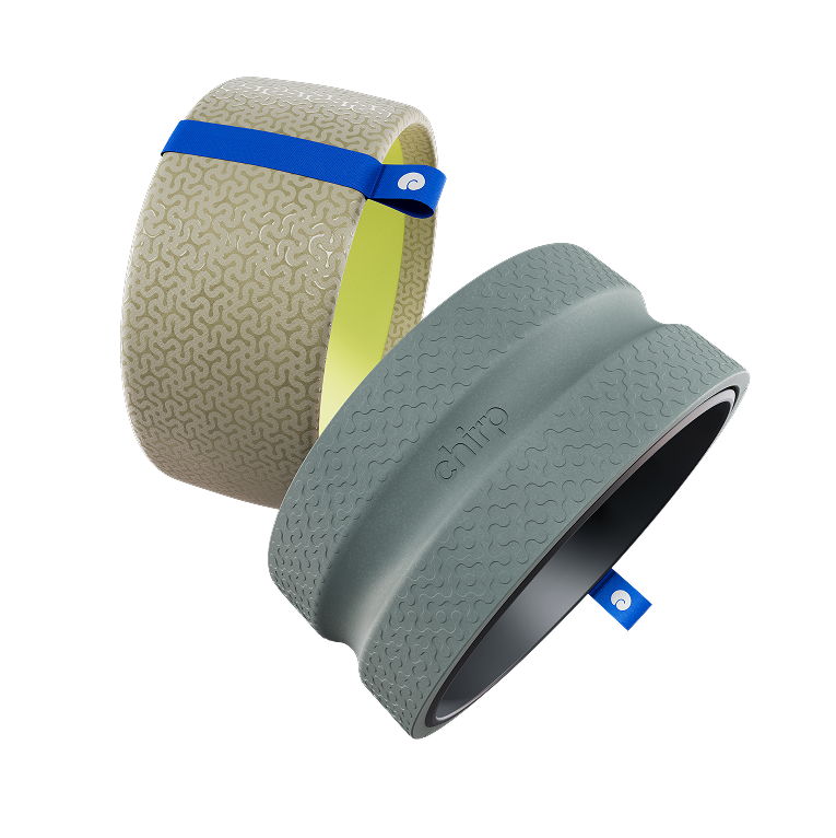 Chirp Relief Wheel Pro with interchangeable QuickTread system for neck and back relief